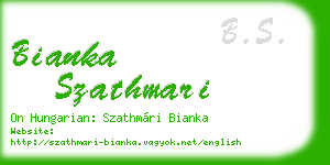 bianka szathmari business card